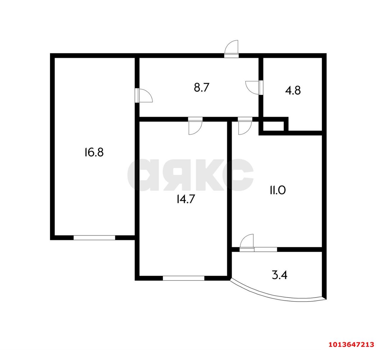 Фото №18: 2-комнатная квартира 59 м² - Краснодар, жилой комплекс Альпы, ул. Командорская, 6