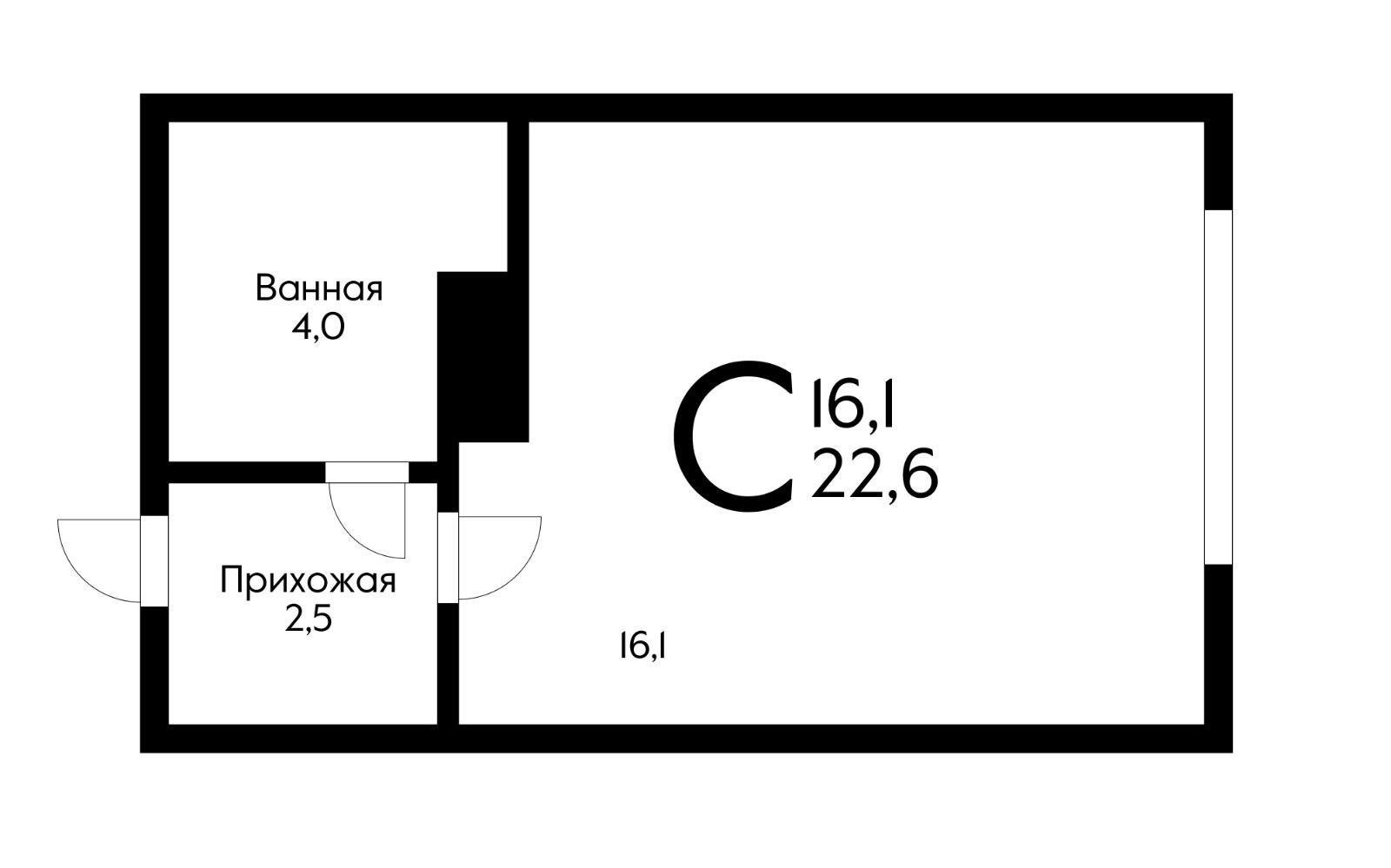 Фото №3: Студия 21 м² - Краснодар, Прикубанский внутригородской округ, мкр. жилой комплекс Самолёт-5, ул. Константина Гондаря, 109