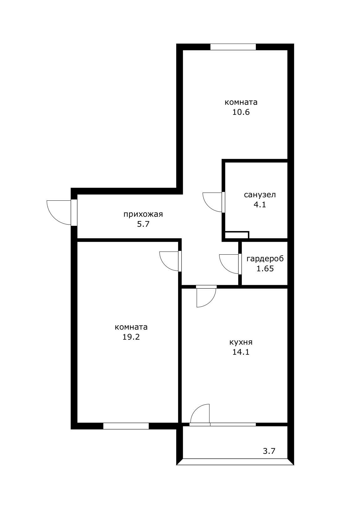 Фото №20: 2-комнатная квартира 62 м² - Краснодар, Прикубанский внутригородской округ, мкр. Музыкальный, ул. имени Мусоргского М.П., 1А