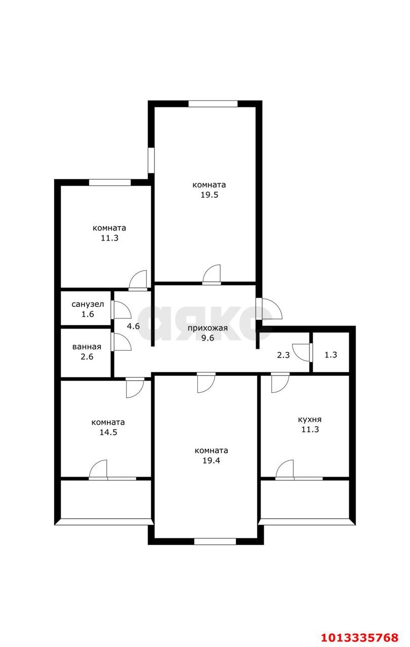 Фото №11: 4-комнатная квартира 90 м² - Краснодар, Юбилейный, мкр. Западный внутригородской округ, ул. Бульварное Кольцо, 7