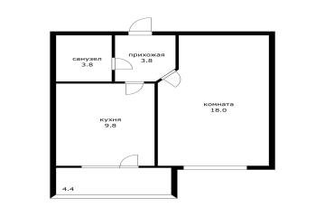 Фото №4: 1-комнатная квартира 35 м² - Российский, мкр. жилой комплекс Елисеевский, ул. Парижская, 5/1