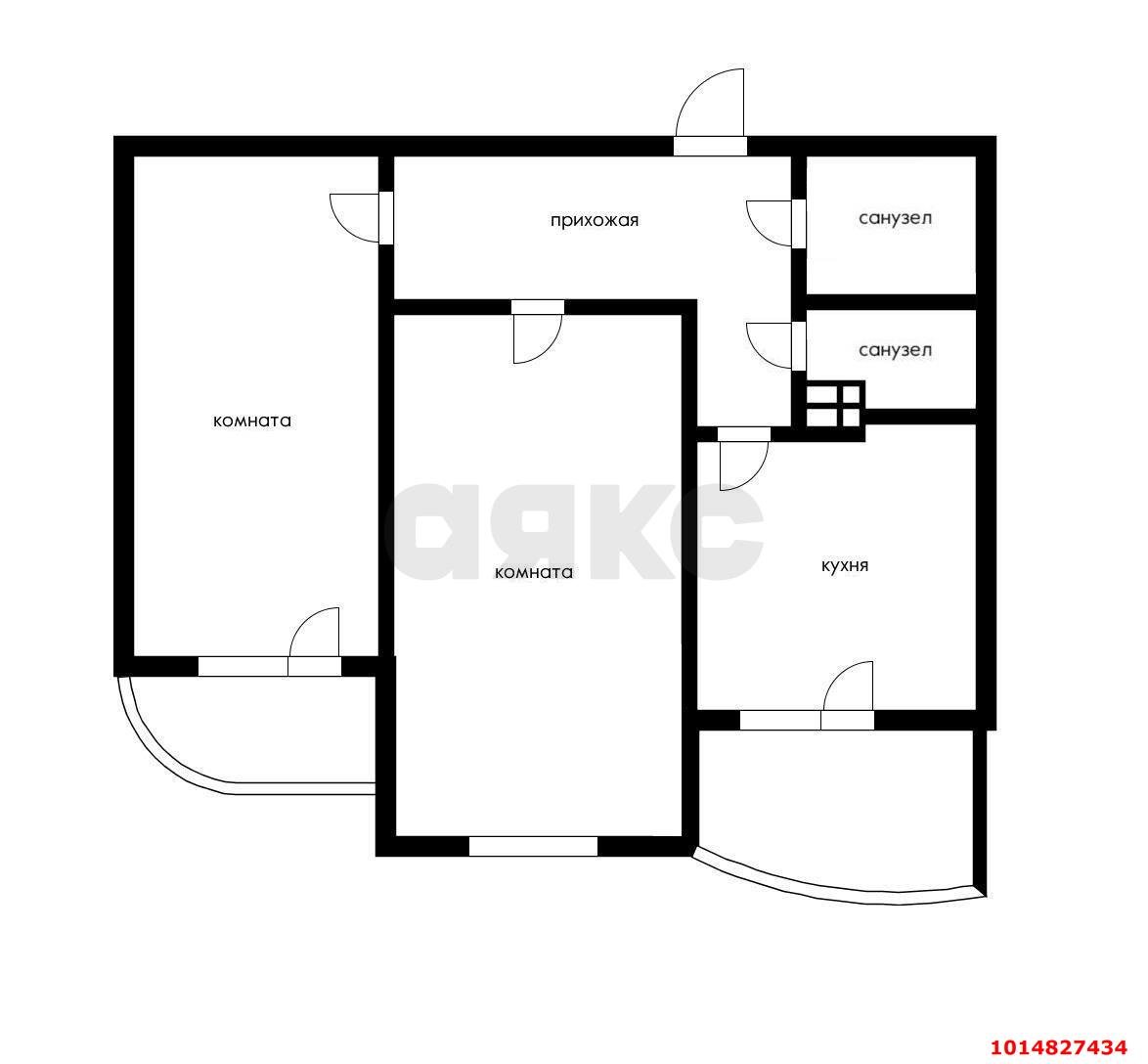 Фото №16: 2-комнатная квартира 67 м² - Краснодар, Юбилейный, б-р Клары Лучко, 12