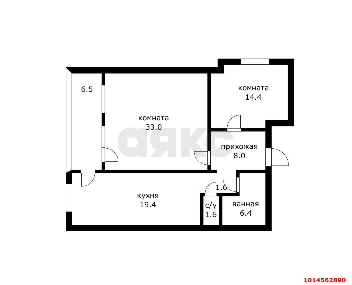 Фото №20: 2-комнатная квартира 84 м² - Краснодар, Западный внутригородской округ, мкр. Юбилейный, ул. 70-летия Октября, 22/1