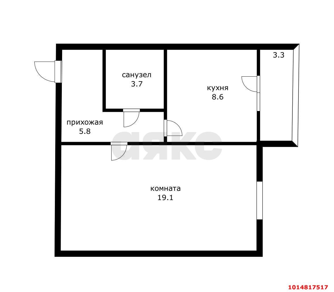 Фото №15: 1-комнатная квартира 36 м² - Краснодар, жилой комплекс Западный Город, ул. Крылатская, 3