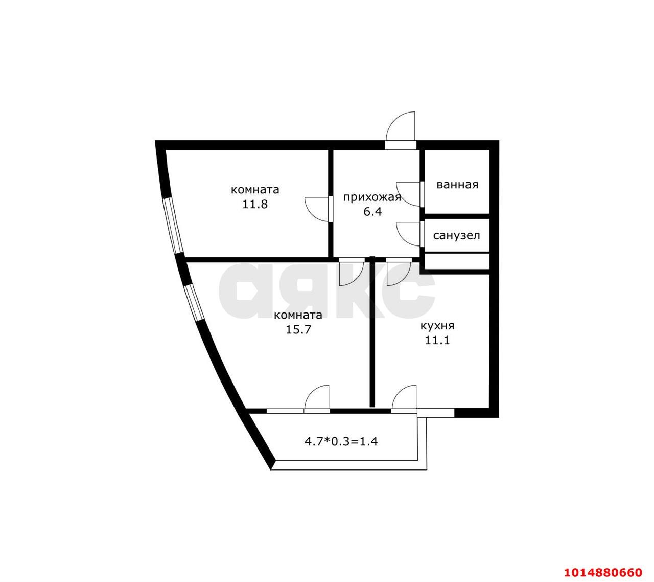 Фото №9: 2-комнатная квартира 50 м² - Краснодар, ЖК Маршал, ул. Гаражная, 87к1