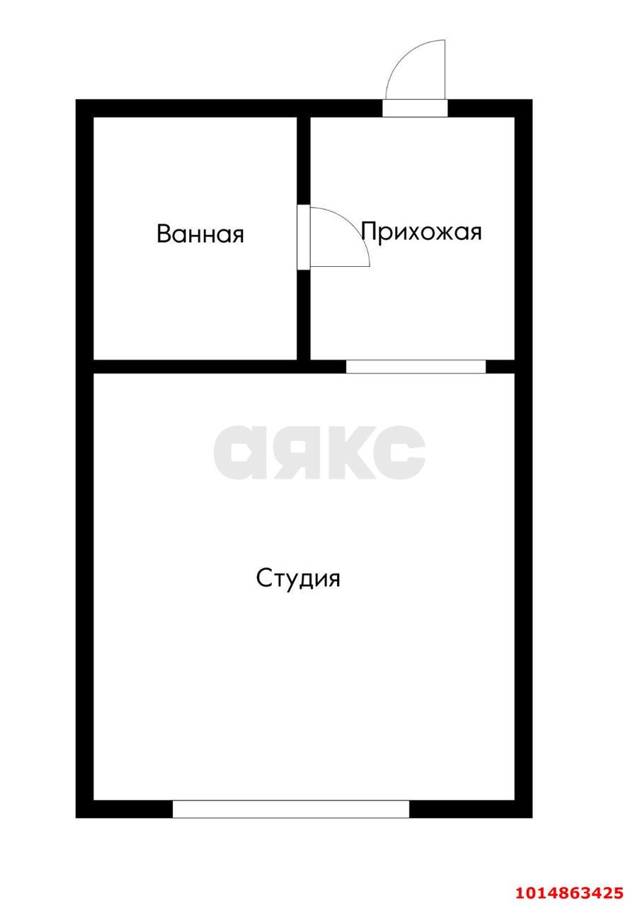 Фото №7: Студия 28 м² - Знаменский, Карасунский внутригородской округ, ул. Виноградная, 2/1