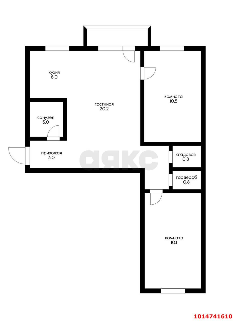 Фото №15: 3-комнатная квартира 54 м² - Краснодар, Хлопчато-бумажный Комбинат, ул. Бородина, 24