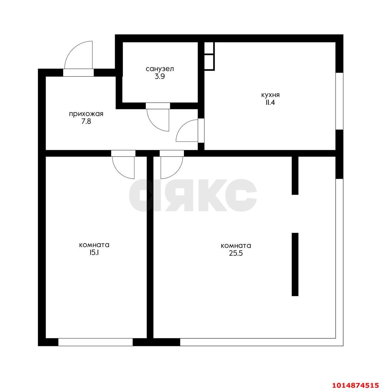 Фото №3: 2-комнатная квартира 66 м² - Новая Адыгея, жилой комплекс Мега-Победа 2, ул. Песочная, 1к1