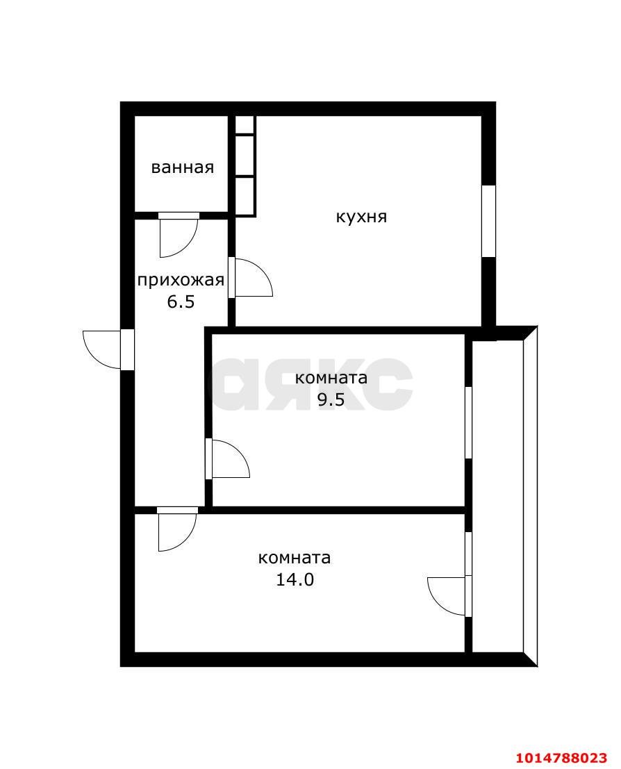 Фото №15: 2-комнатная квартира 42 м² - Краснодар, жилой комплекс Грани, ул. Западный Обход, 45с3