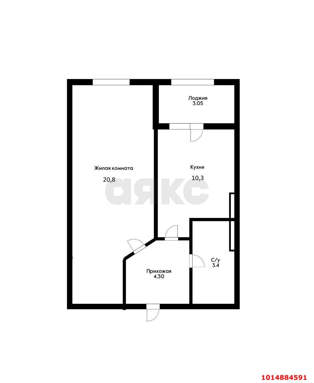 Фото №7: 1-комнатная квартира 41 м² - Краснодар, Центральный, ул. Красная, 176