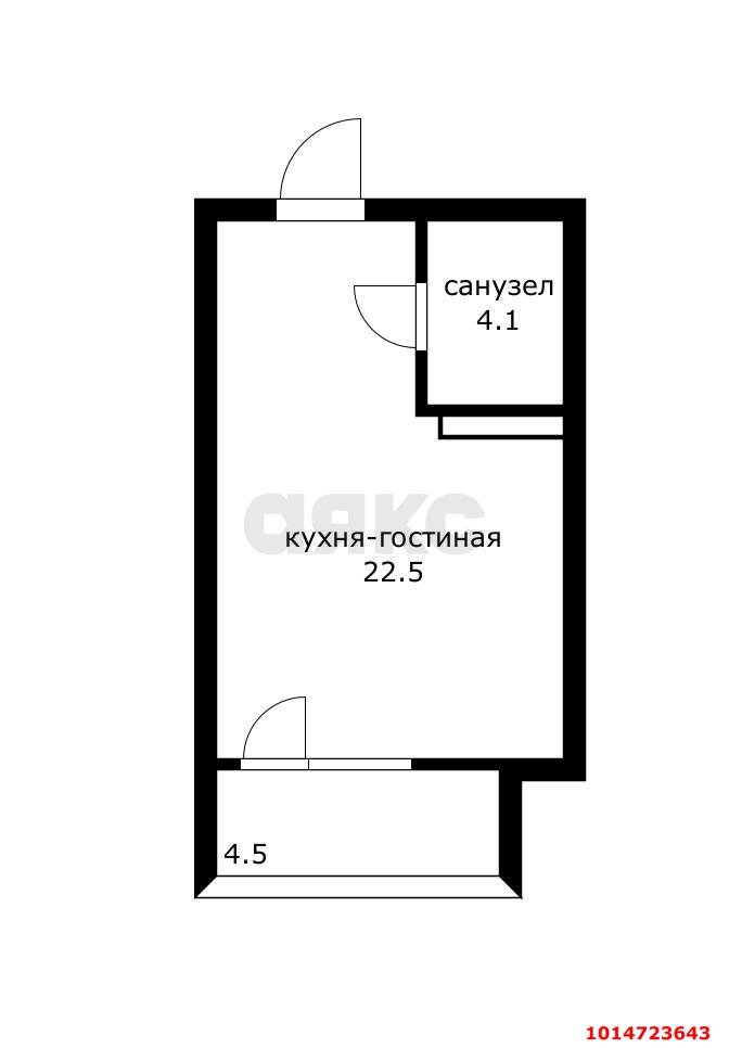 Фото №9: Студия 26 м² - Краснодар, СТ Топольки-4, ул. Кореновская, 57
