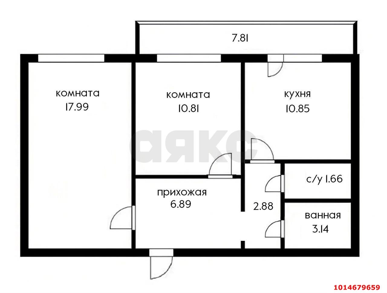 Фото №19: 2-комнатная квартира 54 м² - Краснодар, Пашковский, ул. Фадеева, 429/1