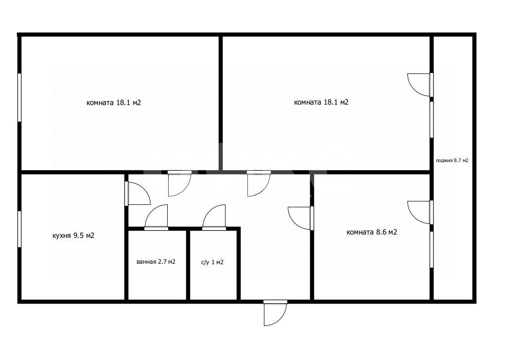 Фото №9: 3-комнатная квартира 65 м² - Геленджик, ул. Красная, 29А
