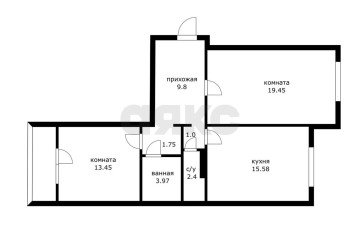 Фото №4: 2-комнатная квартира 67 м² - Краснодар, мкр. Микрохирургии глаза, ул. Академика Лукьяненко, 30