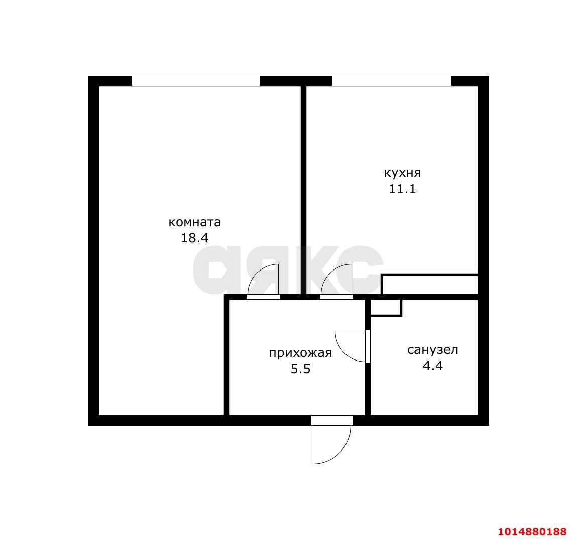 Фото №10: 1-комнатная квартира 39 м² - Новая Адыгея, жилой комплекс Мега-Победа 2, ул. Песочная, 1к1