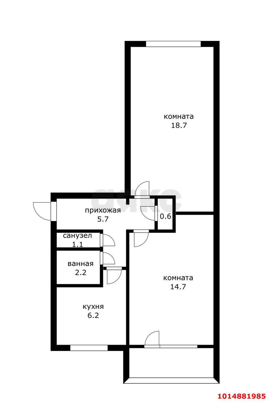 Фото №10: 2-комнатная квартира 48 м² - Краснодар, Прикубанский внутригородской округ, мкр. Завод Измерительных Приборов, ул. Московская, 68