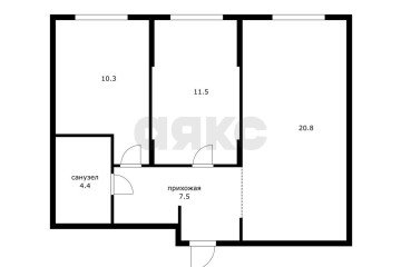 Фото №3: 2-комнатная квартира 54 м² - Краснодар, мкр. жилой комплекс Зелёная Территория, ул. имени Генерала Брусилова, 5лит1.2