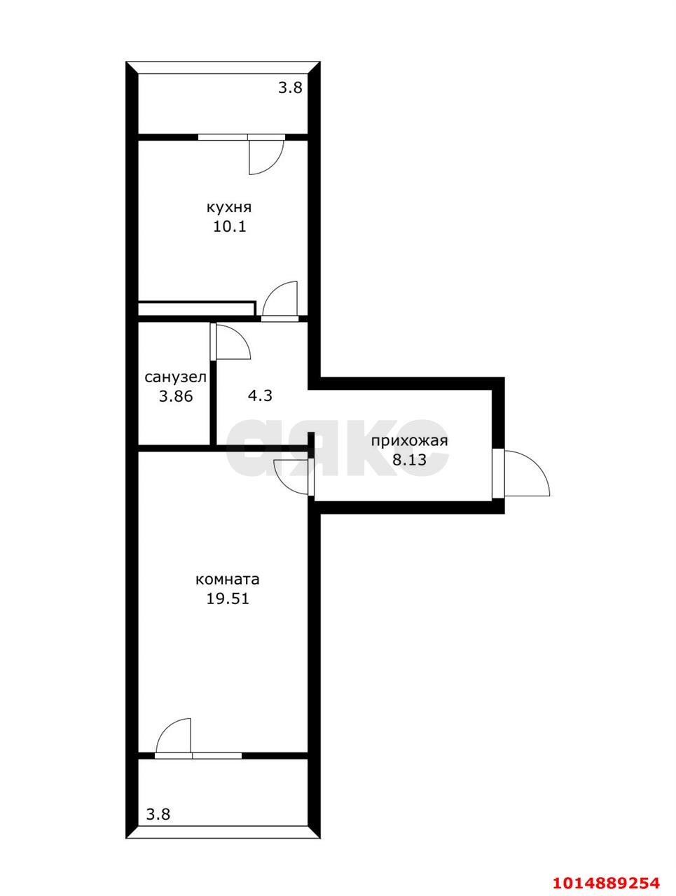 Фото №9: 1-комнатная квартира 53 м² - Краснодар, Пашковский, ул. Краевая, 1/2