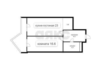 Фото №1: 1-комнатная квартира 46 м² - Краснодар, мкр. ЖК Седьмой Континент, ул. Совхозная, 1к5