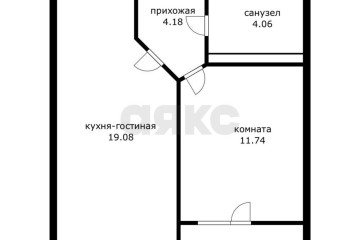 Фото №4: 1-комнатная квартира 42 м² - Краснодар, мкр. Прикубанский внутригородской округ, 