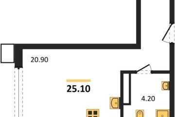 Фото №1: Студия 24 м² - Краснодар, мкр. Парк Победы, 