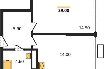 Фото №1: 1-комнатная квартира 37 м² - Краснодар, мкр. Парк Победы, 