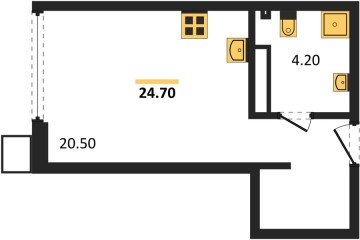 Фото №1: Студия 24 м² - Краснодар, мкр. Парк Победы, 