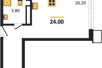 Фото №1: Студия 23 м² - Краснодар, мкр. Парк Победы, 
