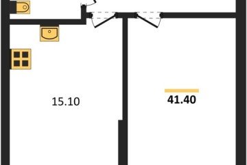 Фото №1: 1-комнатная квартира 41 м² - Краснодар, мкр. Парк Победы, 