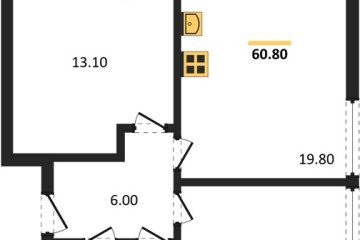 Фото №1: 2-комнатная квартира 59 м² - Краснодар, мкр. Парк Победы, 