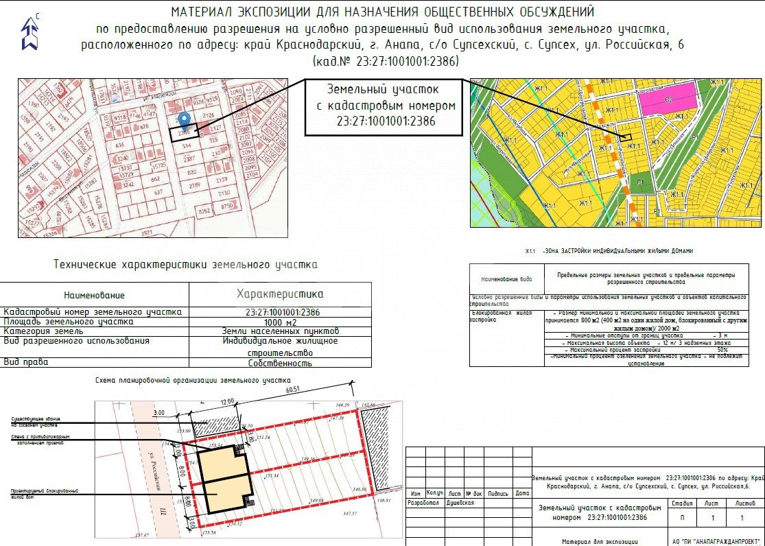 Фото №2: Земельный участок под ИЖС <span class="whitespace-nowrap">10 сот.</span> - Супсех, ул. Российская, 4