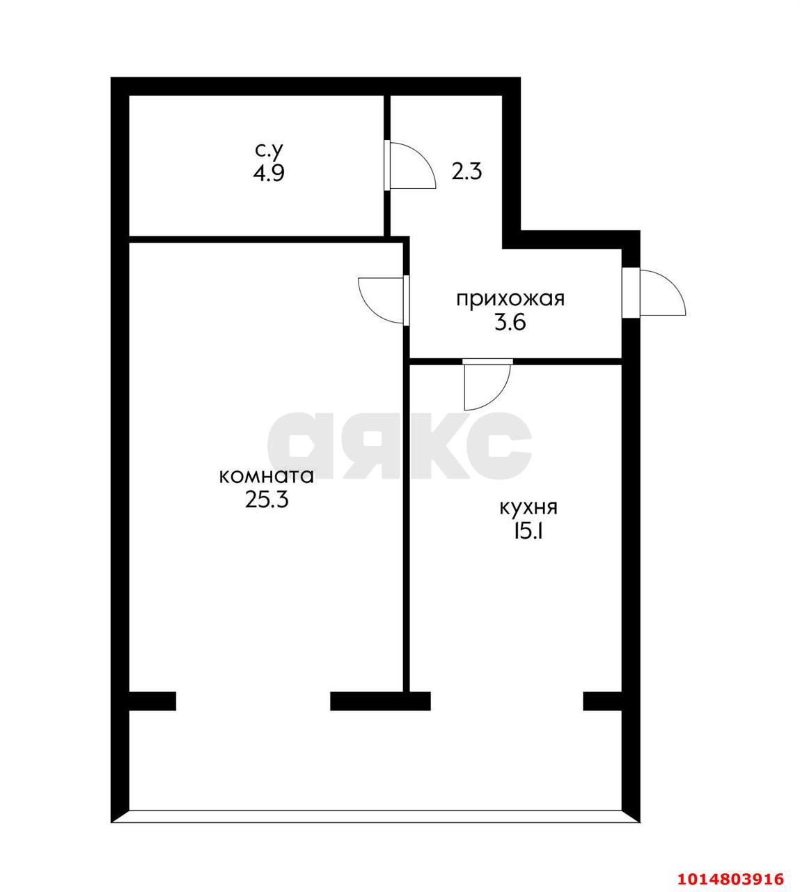 Фото №11: 1-комнатная квартира 51 м² - Краснодар, ЖК Культурный, ул. Чайковского, 23/3