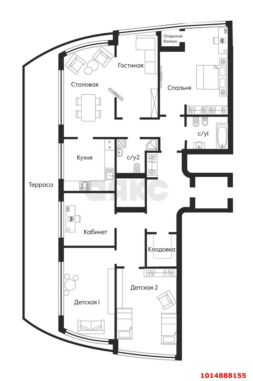 Фото №19: Пентхаус 220 м² - Краснодар, Центральный, ул. Кубанская Набережная, 39