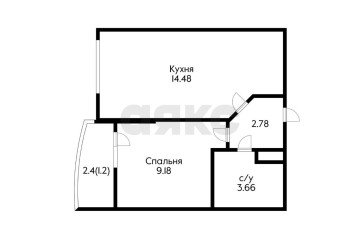 Фото №4: 1-комнатная квартира 30 м² - Краснодар, мкр. имени Петра Метальникова, ул. Петра Метальникова, 36