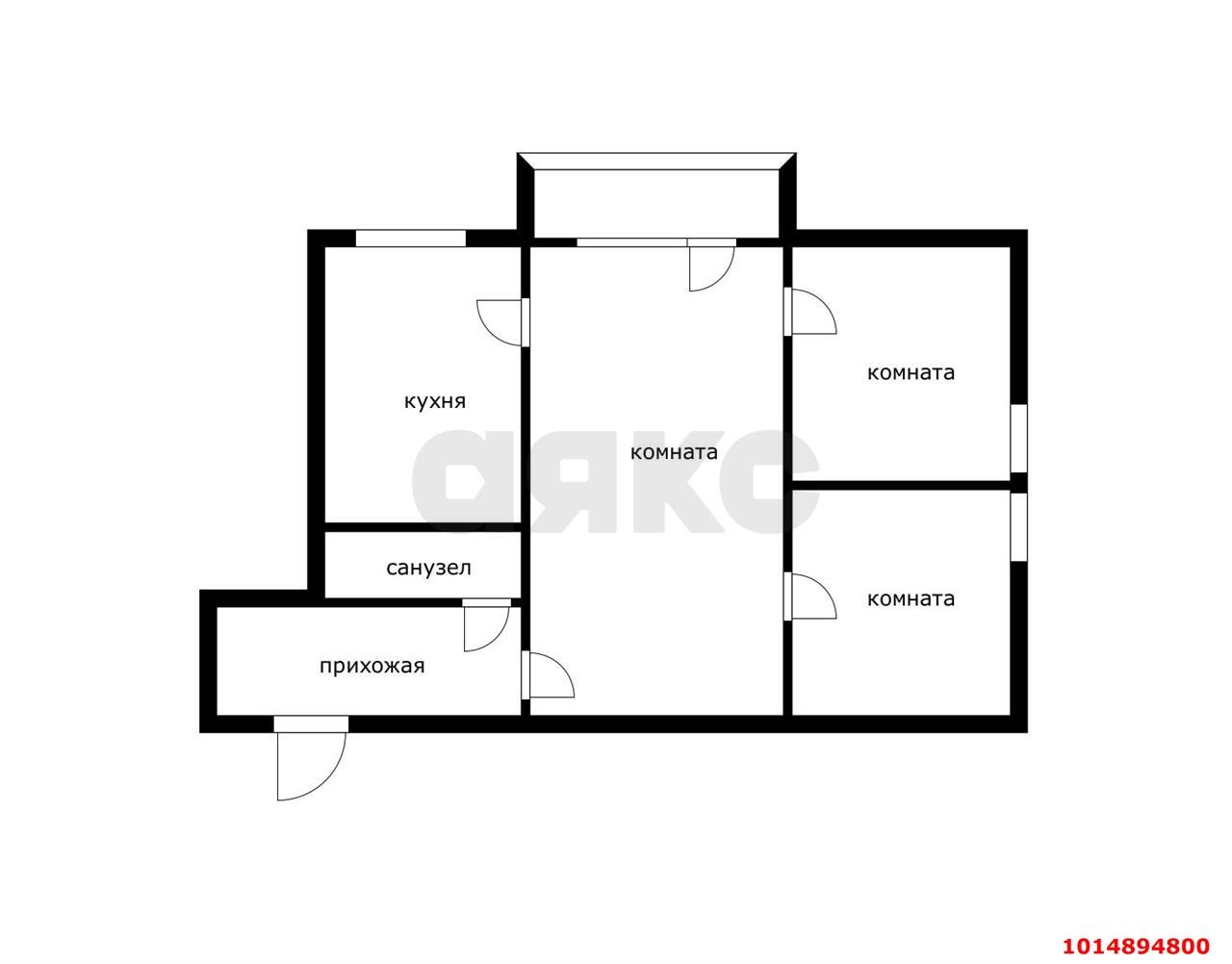 Фото №12: 3-комнатная квартира 47 м² - Краснодар, Завод Измерительных Приборов, ул. Ростовское шоссе, 8