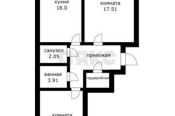 Фото №1: 2-комнатная квартира 70 м² - Краснодар, мкр. ЖК На Стахановской, ул. Стахановская, 1/5к4