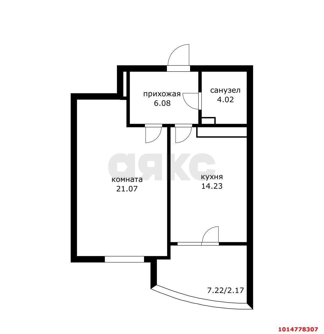 Фото №9: 1-комнатная квартира 52 м² - Краснодар, Фестивальный, ул. Морская, 49
