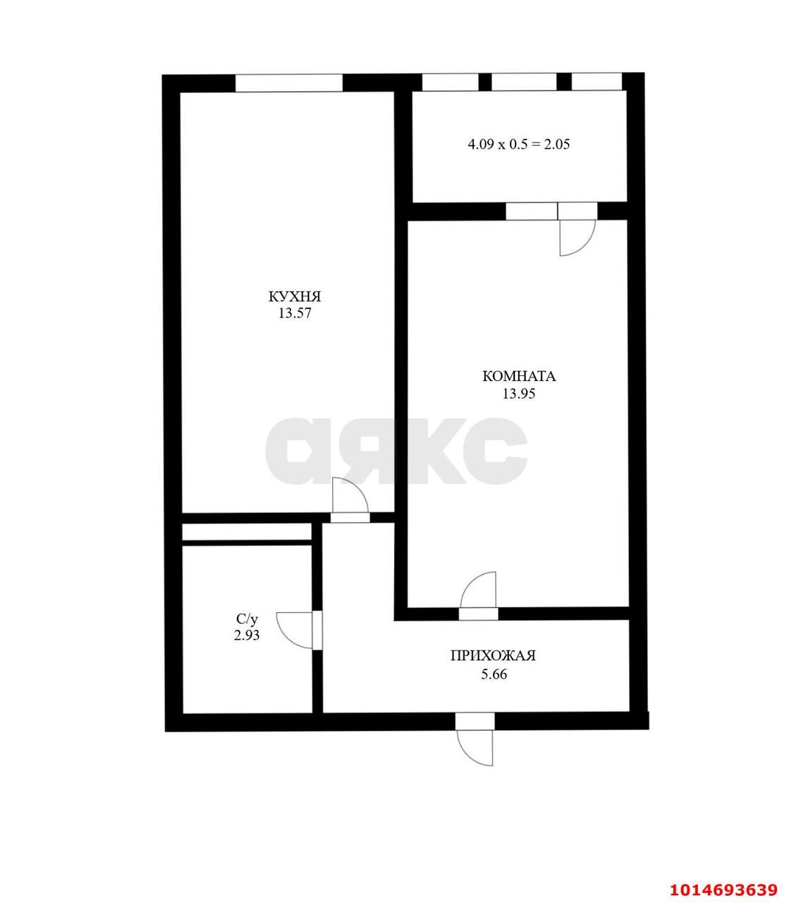 Фото №3: 1-комнатная квартира 39 м² - Краснодар, ЖК Оникс, ул. Российская, 267к4