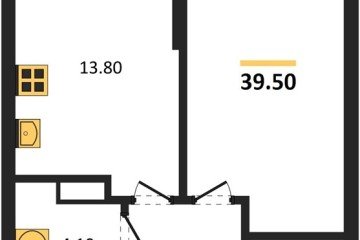 Фото №1: 1-комнатная квартира 39 м² - Краснодар, мкр. Догма Парк, 