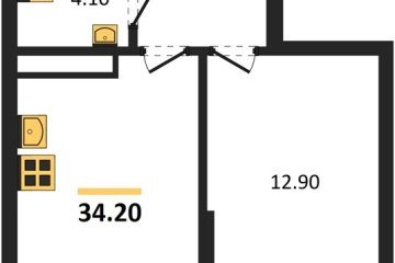 Фото №1: 1-комнатная квартира 34 м² - Краснодар, мкр. Догма Парк, 