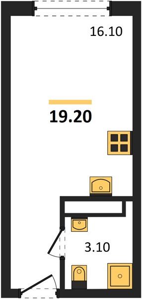 Фото №1: Студия 19 м² - Краснодар, Прикубанский внутригородской округ, мкр. Догма Парк