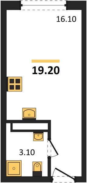 Фото №1: Студия 19 м² - Краснодар, Прикубанский внутригородской округ, мкр. Догма Парк