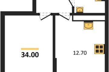 Фото №1: 1-комнатная квартира 34 м² - Краснодар, мкр. Догма Парк, 