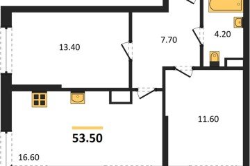 Фото №1: 2-комнатная квартира 53 м² - Краснодар, мкр. Догма Парк, ул. Марины Цветаевой, 33