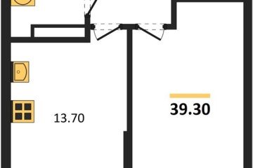Фото №1: 1-комнатная квартира 39 м² - Краснодар, мкр. Догма Парк, ул. Марины Цветаевой, 33