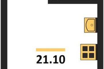 Фото №1: Студия 21 м² - Краснодар, мкр. Догма Парк, ул. Марины Цветаевой, 33
