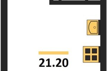 Фото №1: Студия 21 м² - Краснодар, мкр. Догма Парк, ул. Марины Цветаевой, 33