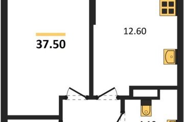 Фото №1: 1-комнатная квартира 37 м² - Краснодар, мкр. Догма Парк, ул. Марины Цветаевой, 33