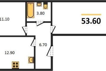 Фото №1: 2-комнатная квартира 53 м² - Новая Адыгея, мкр. жилой комплекс Дарград, 