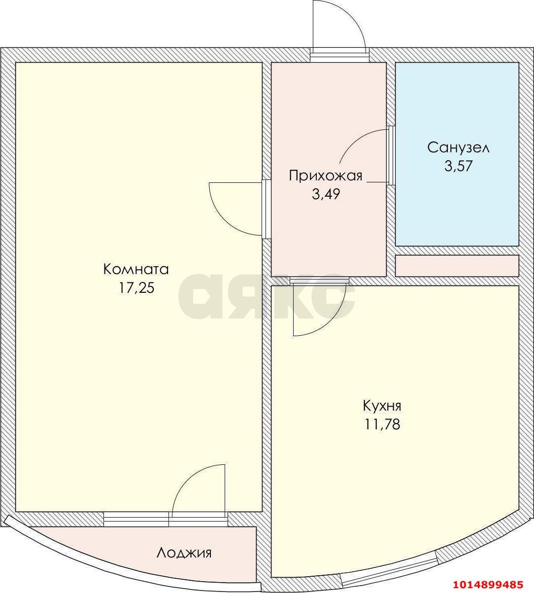 Фото №8: 1-комнатная квартира 36 м² - Краснодар, Славянский, ул. Заполярная, 35к5